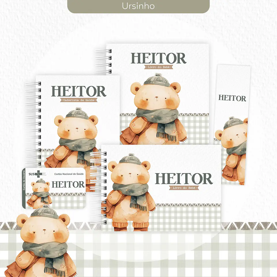 Arquivo Digital  Caderneta, Livro do Bebe Ursinho 1