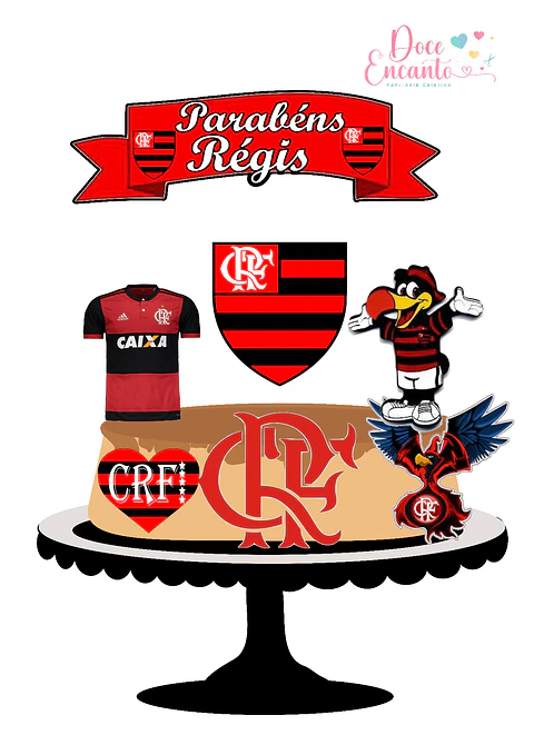 Arquivo de Corte Topo de Bolo Flamengo