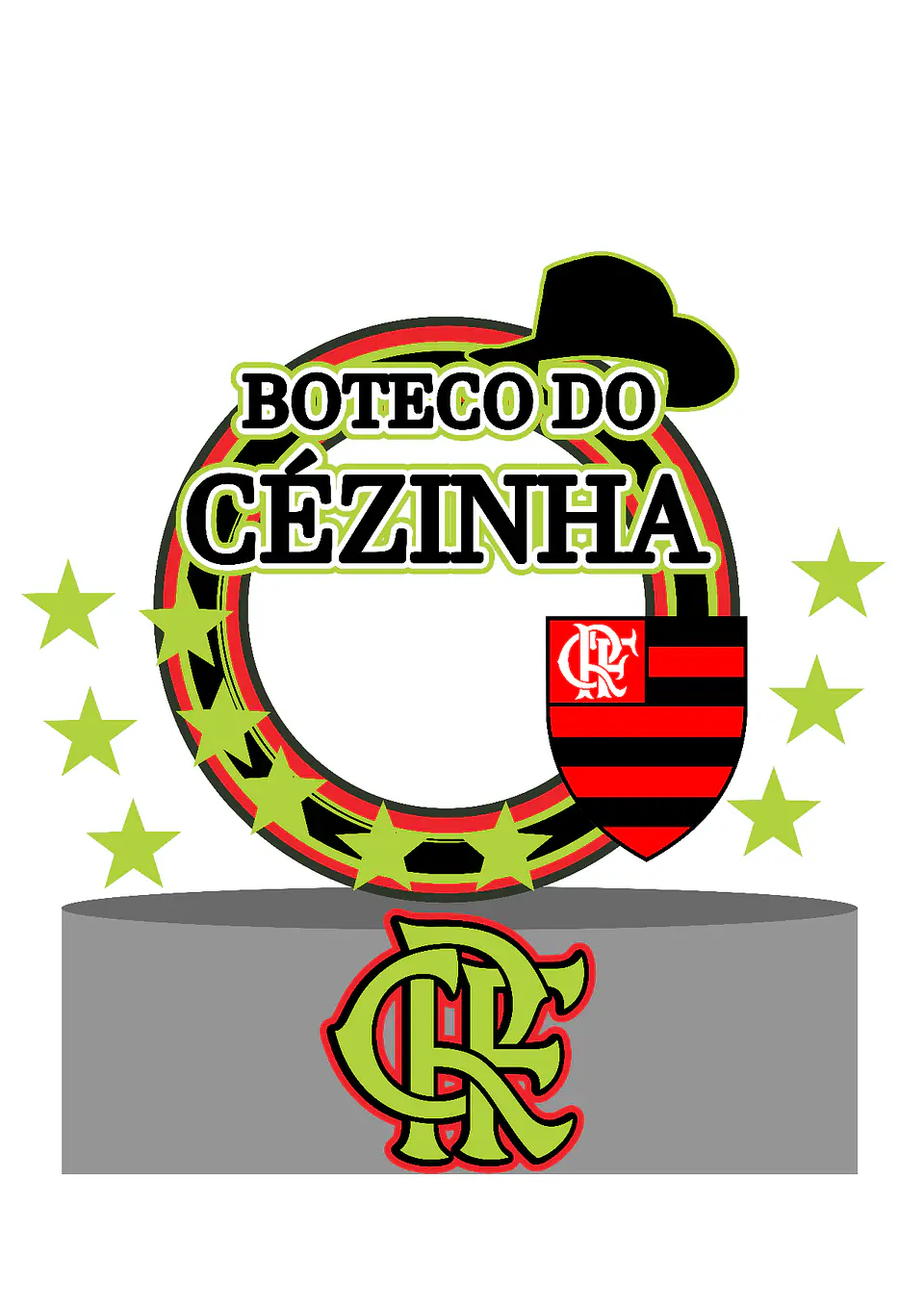Arquivo de Corte Topo de Bolo Flamengo 1