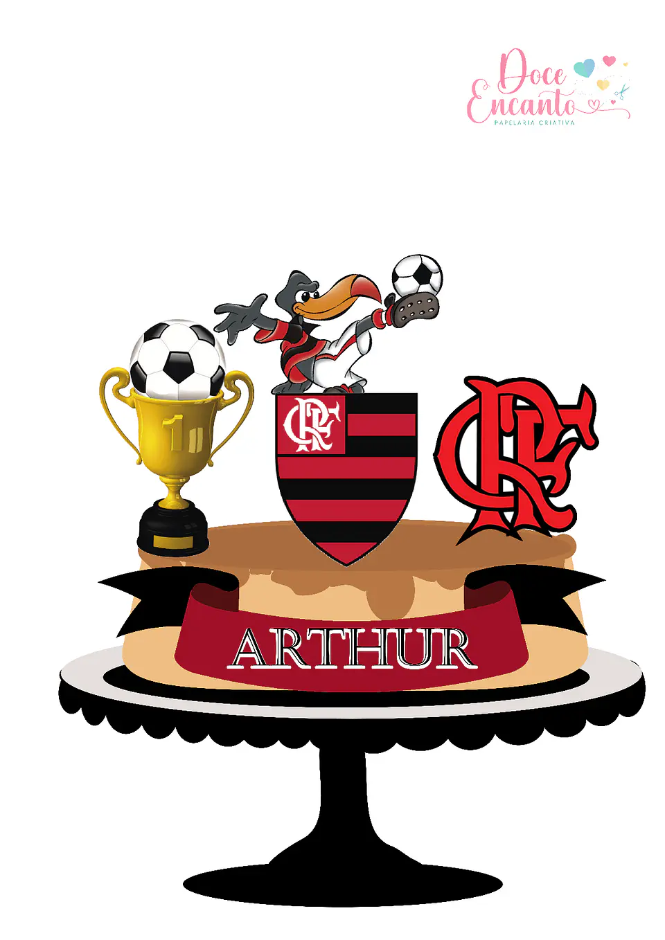 Arquivo de Corte Topo de Bolo Flamengo 1
