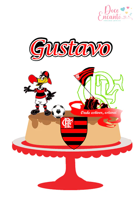 Arquivo de Corte Topo de Bolo Flamengo