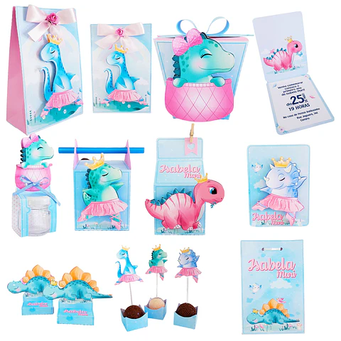 Arquivo de Corte Dinossauro Rosa