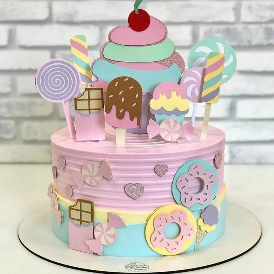 Arquivo de Corte Topo de Bolo Confeitaria 1