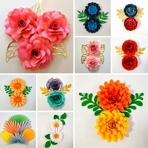 Arquivo de Corte 12 Moldes para Flores