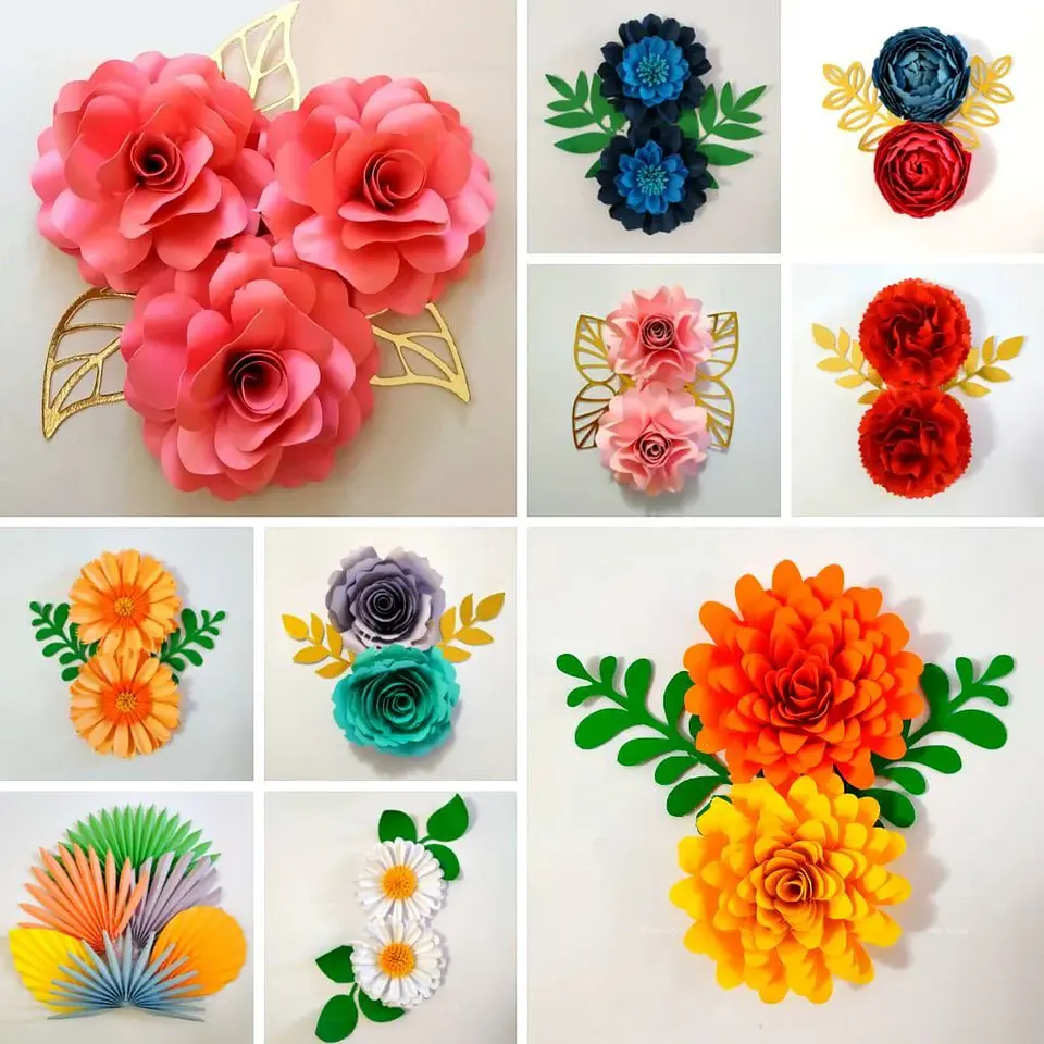 Arquivo de Corte 12 Moldes para Flores 1
