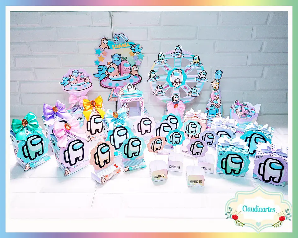 Arquivo de Corte Kit Among us Candy 1