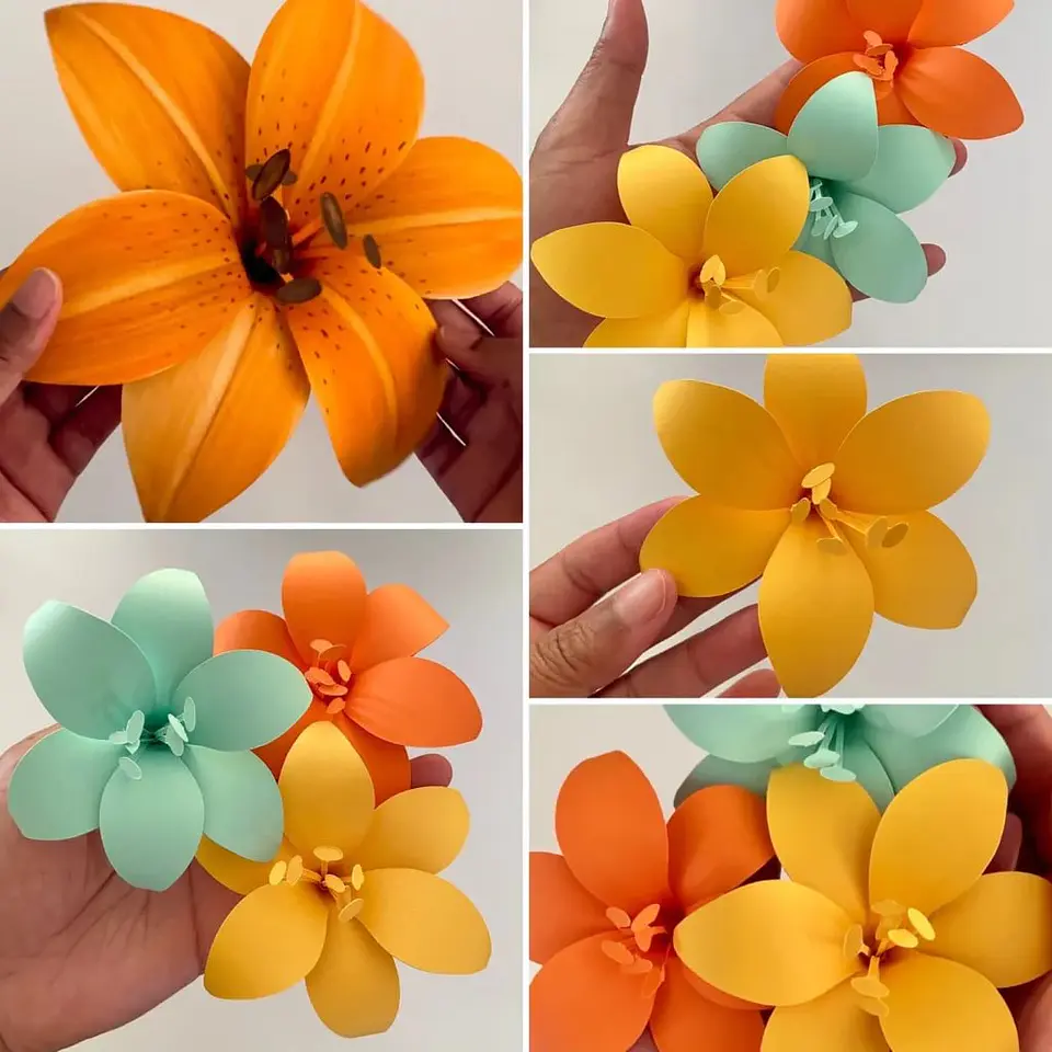 Arquivo de Corte Molde Flor de Papel 1