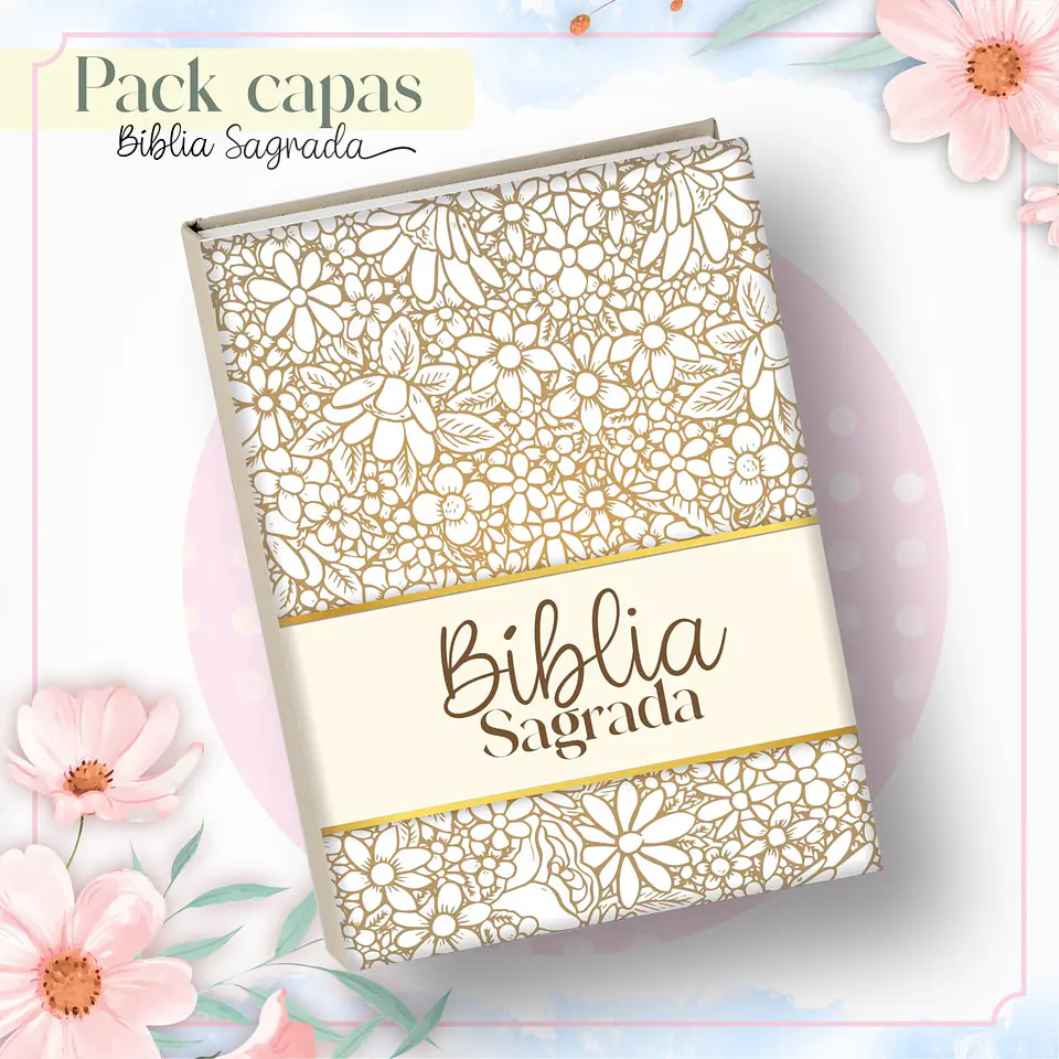 Arquivo Digital Encadernação Pack Capas Biblia Sagrada Feminina 4