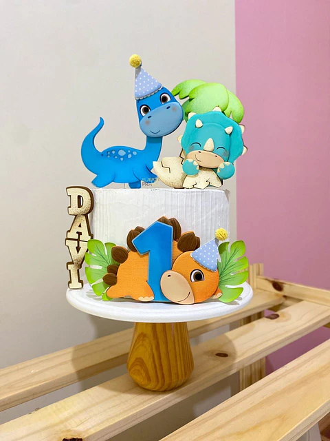 Arquivo de Corte Topo de Bolo Dinossauro Baby