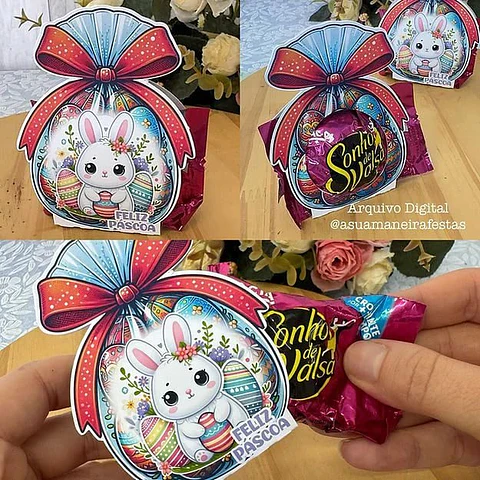 Arquivo de Corte Coleção Feliz Páscoa Coelhinhos