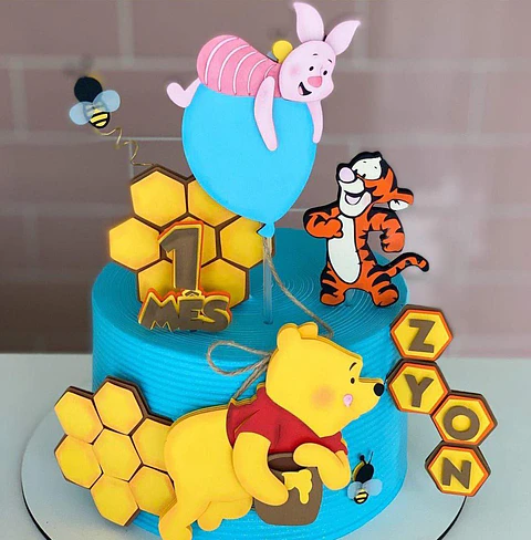 Arquivo de Corte Topo de Bolo Ursinho Pooh