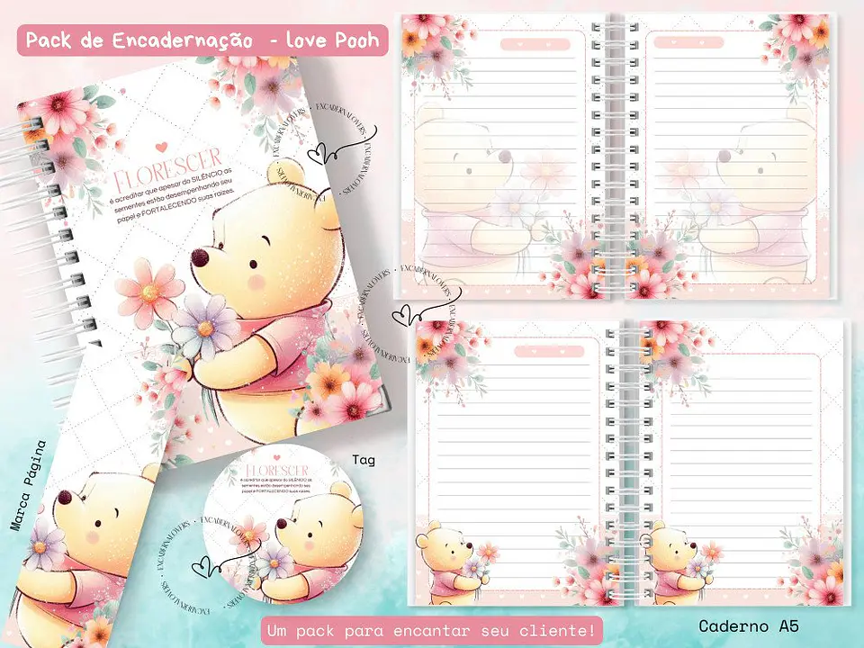 Arquivo Digital Pack Love Pooh 1
