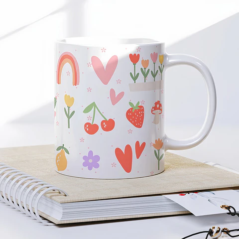 Arquivo Digital Sublimação Caneca Florir