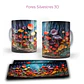 Pack Artes Floral Silvestres 3D  Sublimação Canecas - Thumbnail 6