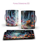 Pack Artes Floral Silvestres 3D  Sublimação Canecas - Thumbnail 8