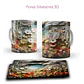 Pack Artes Floral Silvestres 3D  Sublimação Canecas - Thumbnail 9