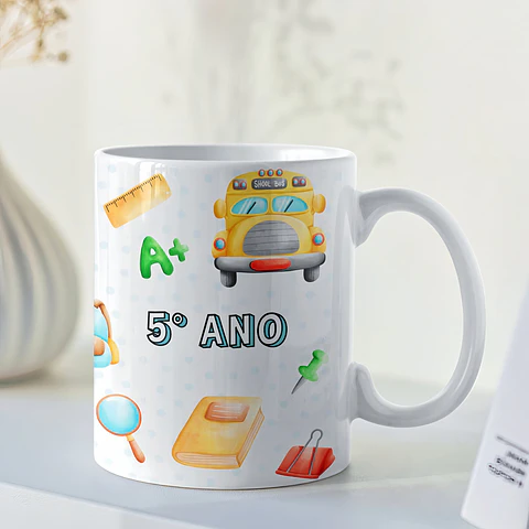 Pack Artes Kit Escolar Sublimação Canecas