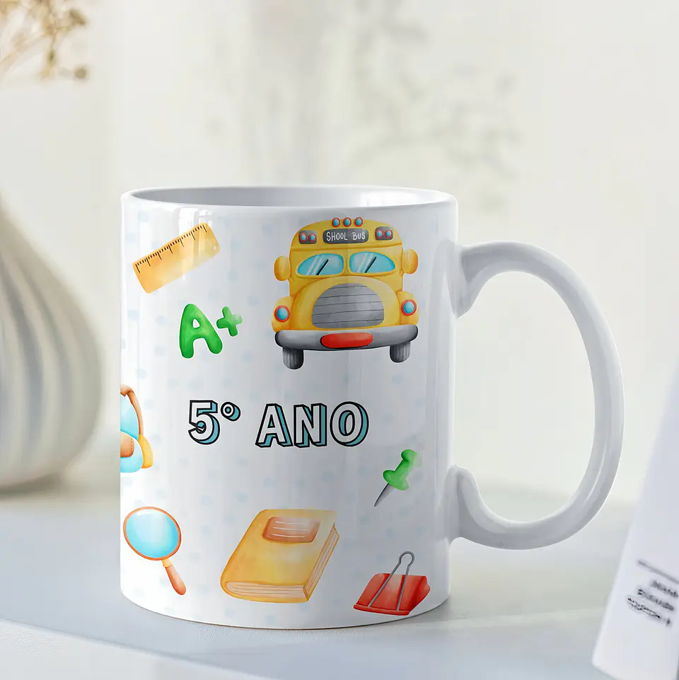 Pack Artes Kit Escolar Sublimação Canecas 2