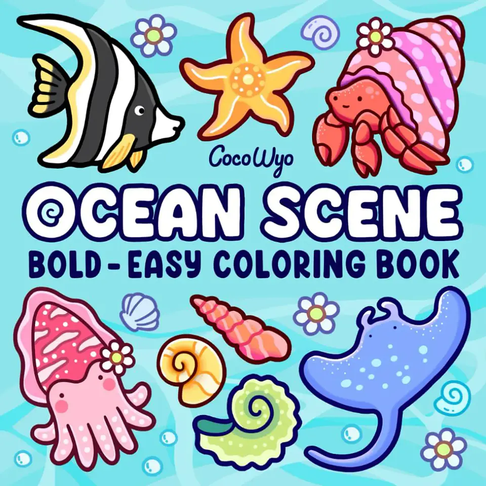 Arquivo Livro de Colorir Cenas do Oceano 1
