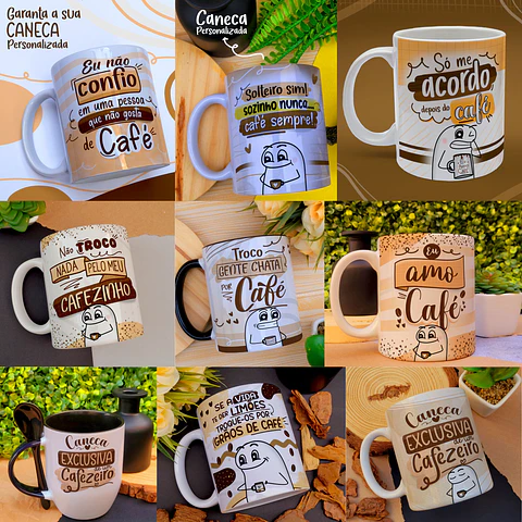 Arquivo Digital Sublimação Arte Caneca Coffee