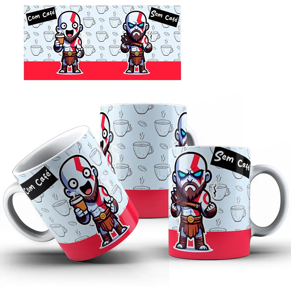 Arquivo Digital Sublimação Caneca Sem Café Com Café 4