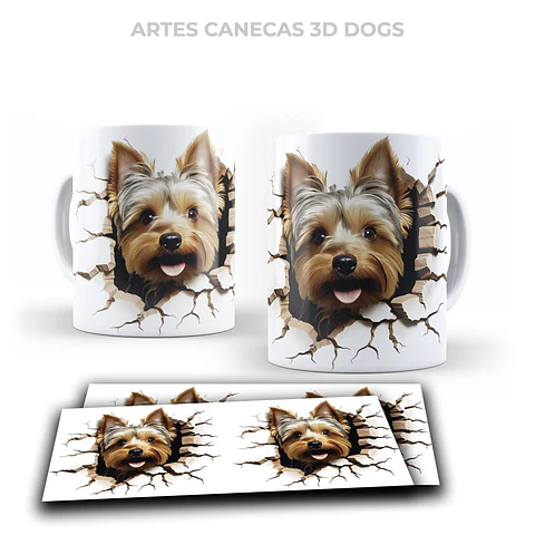 Arquivo Digital Sublimação Arte Caneca Dogs
