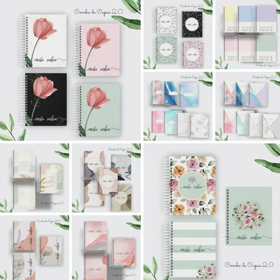 Arquivo Pack 2.0 Capas Agendas, Planners, Cadernos 2
