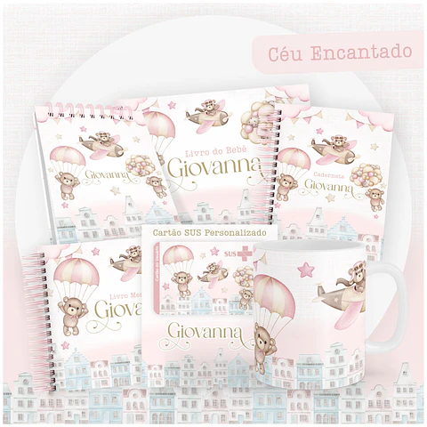 Arquivo Digital Caderneta E Livro Do Bebê Céu Encantado