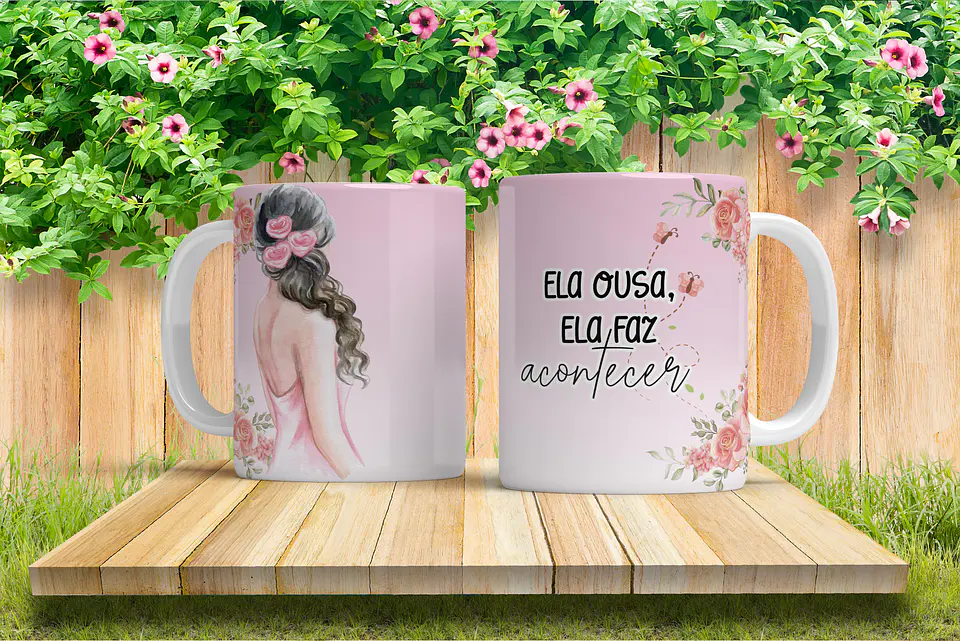 Arquivo Sublimação Florescer Mulher 4