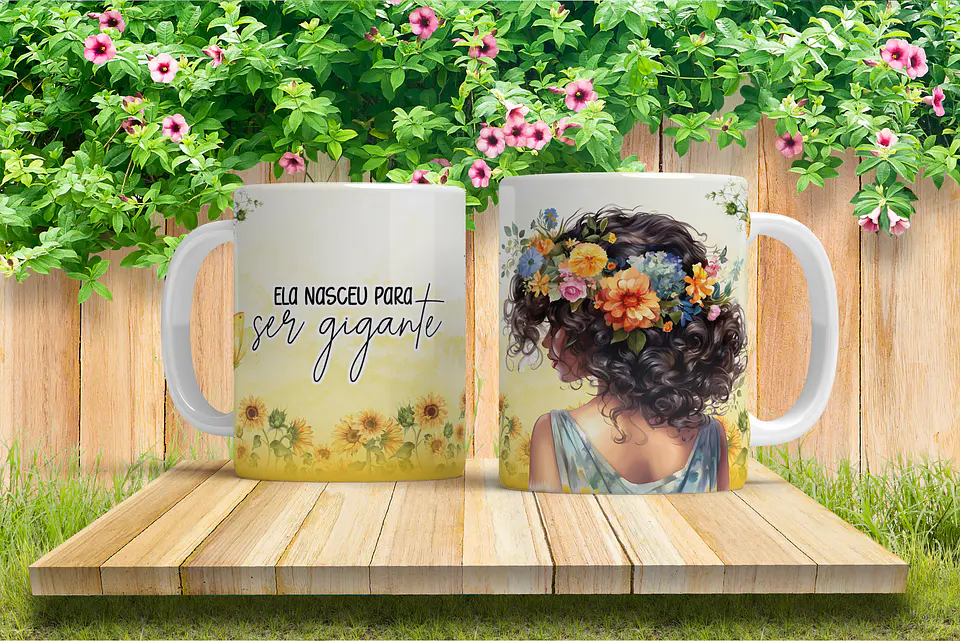 Arquivo Sublimação Florescer Mulher 5