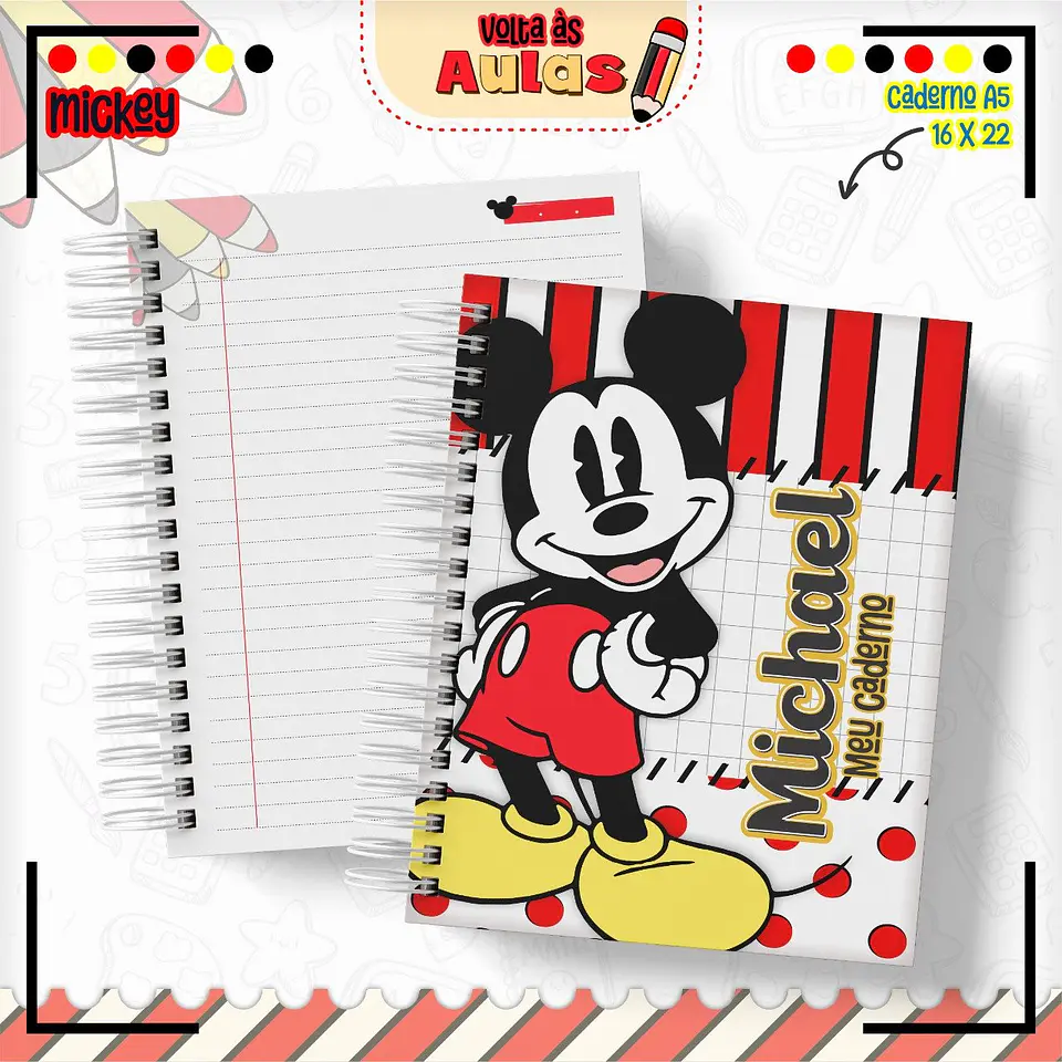 Arquivo Kit Escolar Mickey 2025 1