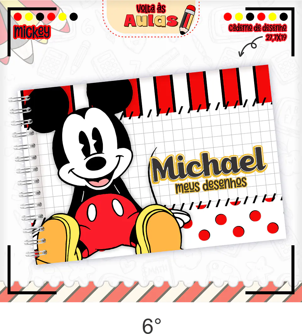 Arquivo Kit Escolar Mickey 2025 3