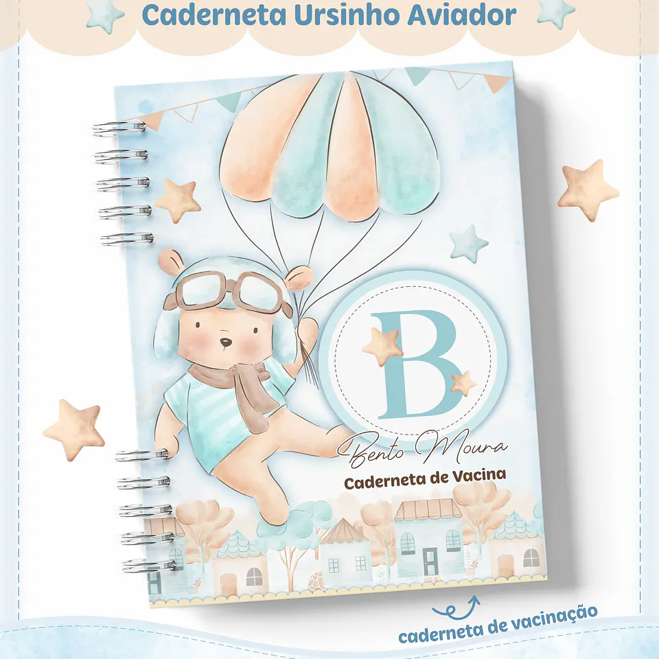 Arquivo Digital Caderneta Livro Do Bebê Aviador 2