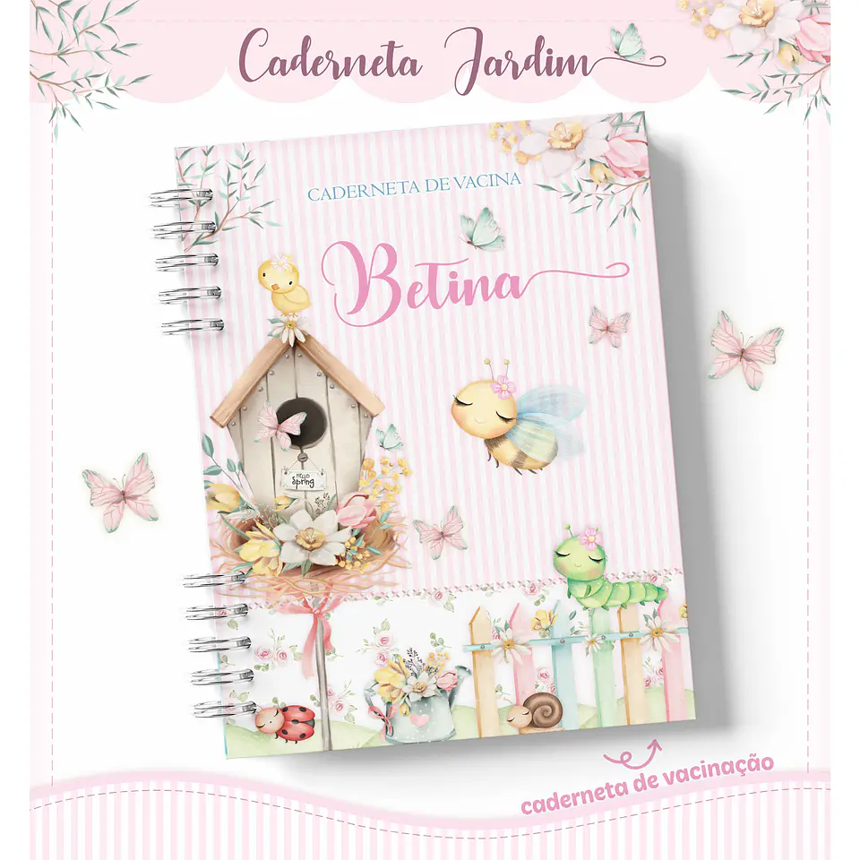 Arquivo Digital Caderneta Livro Do Bebê Jardim 2