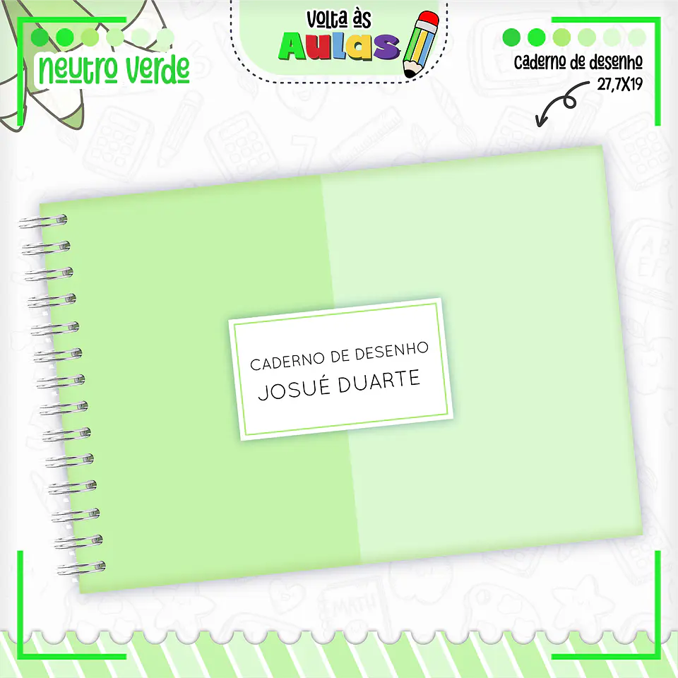 Arquivo Kit Escolar NEUTRO VERDE 2