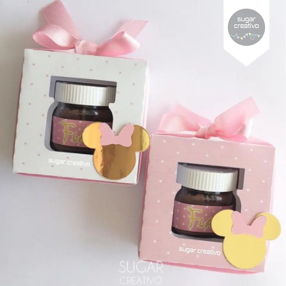 Arquivo Moldes Caixas Mini Nutella 1