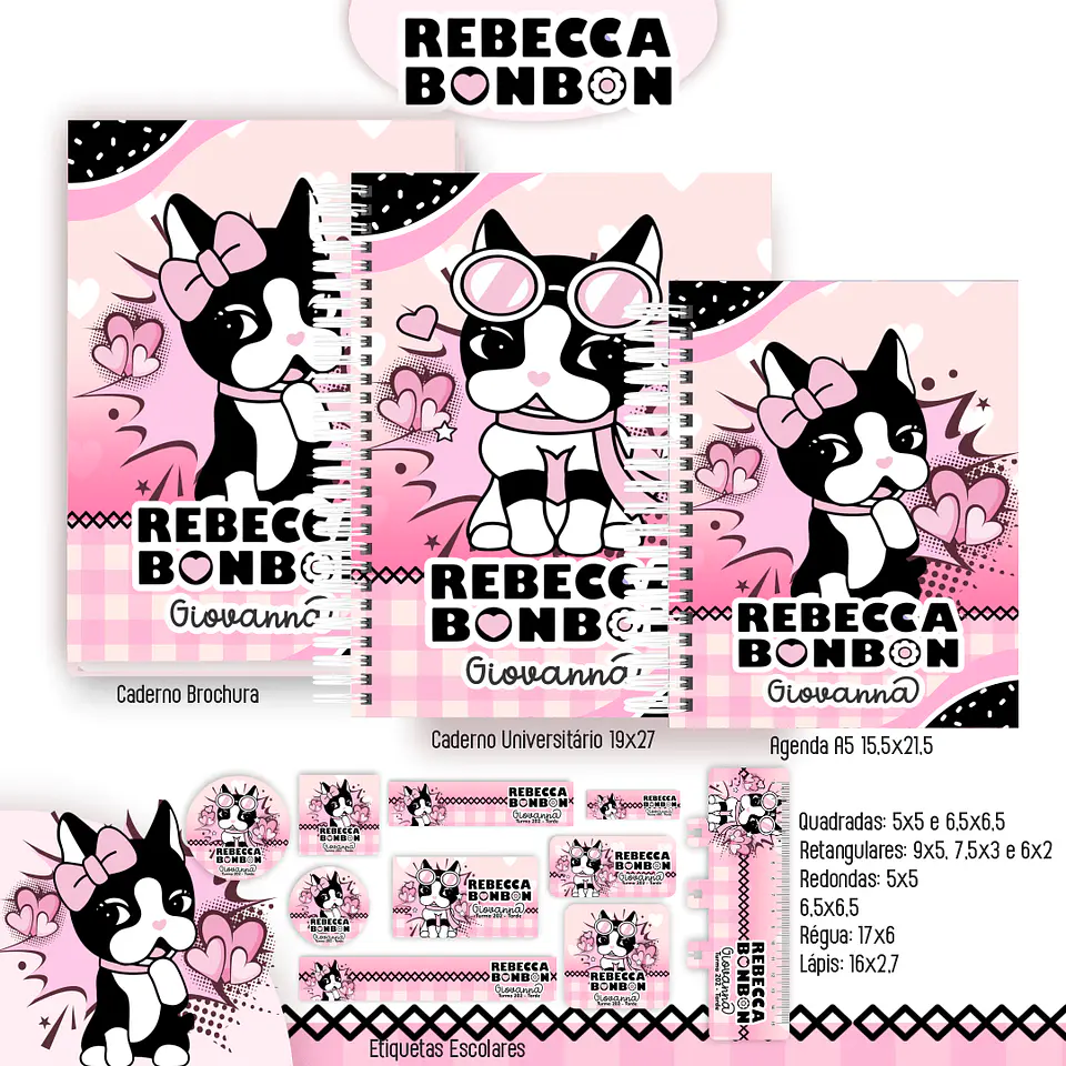 Arquivo Kit Escolar Rebecca Bonbon 2025 2