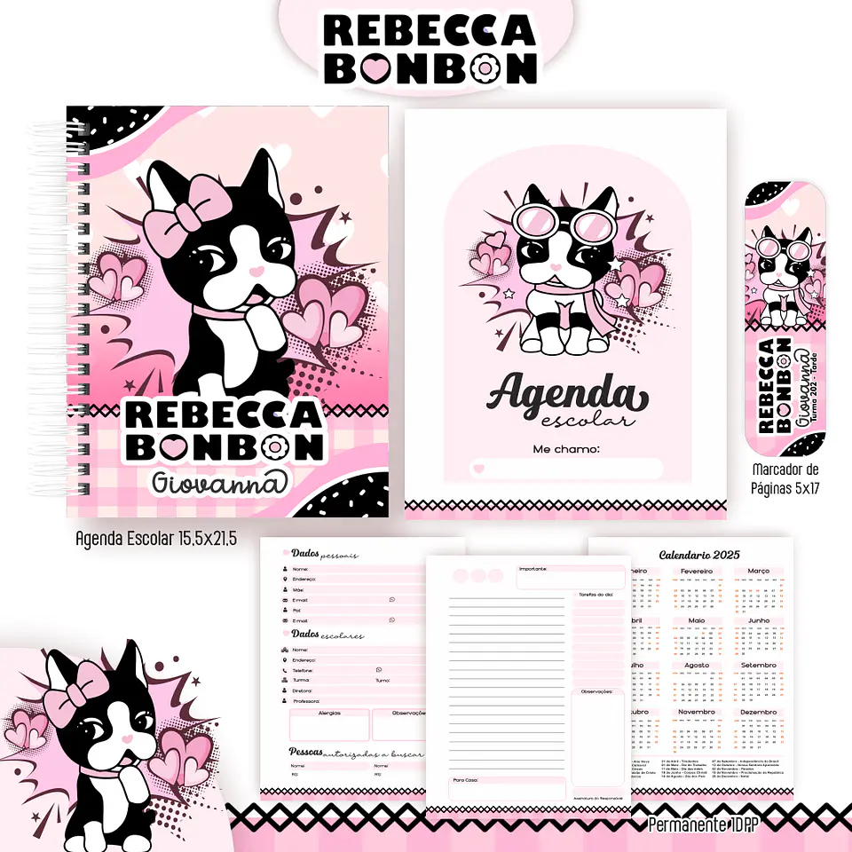 Arquivo Kit Escolar Rebecca Bonbon 2025 3