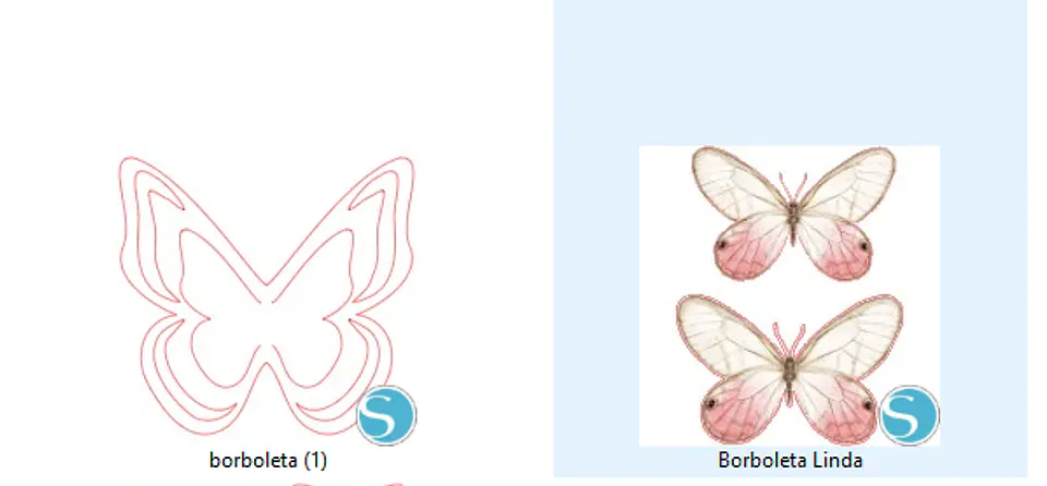 Arquivo de Corte Borboletas Vazadas 2
