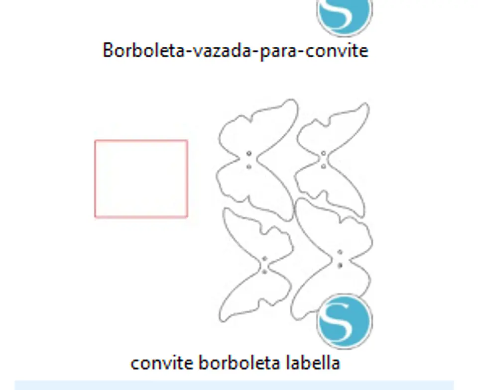 Arquivo de Corte Borboletas Vazadas 3