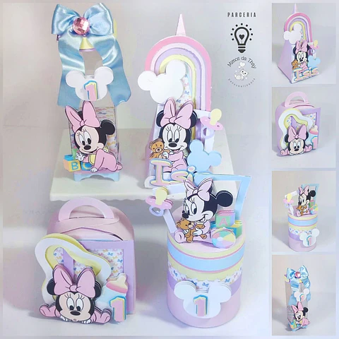 Arquivo kit festa Minnie Baby Cute