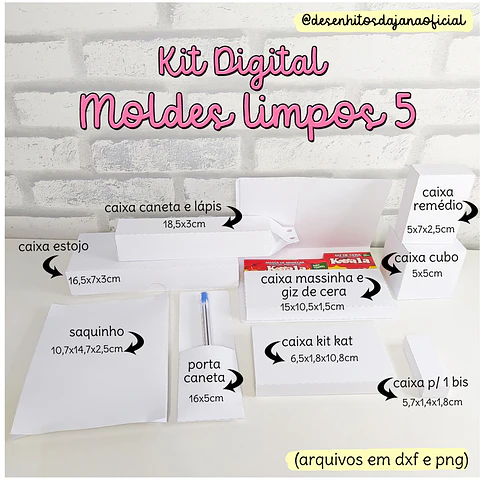 Arquivo de Corte Caixas Molde Limpo