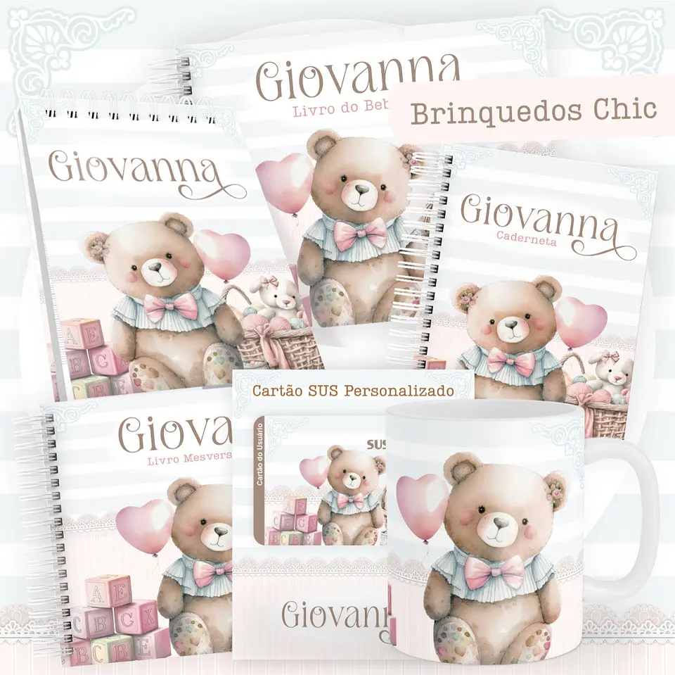 Arquivo Combo 20 Kits Maternidade Encadernação 6