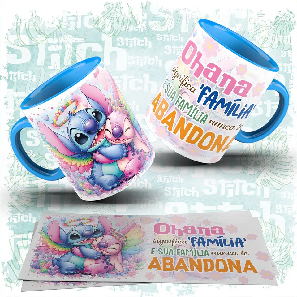 Sublimação Mini Pack Stitch Ohana 2
