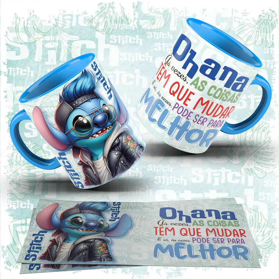 Sublimação Mini Pack Stitch Ohana 5