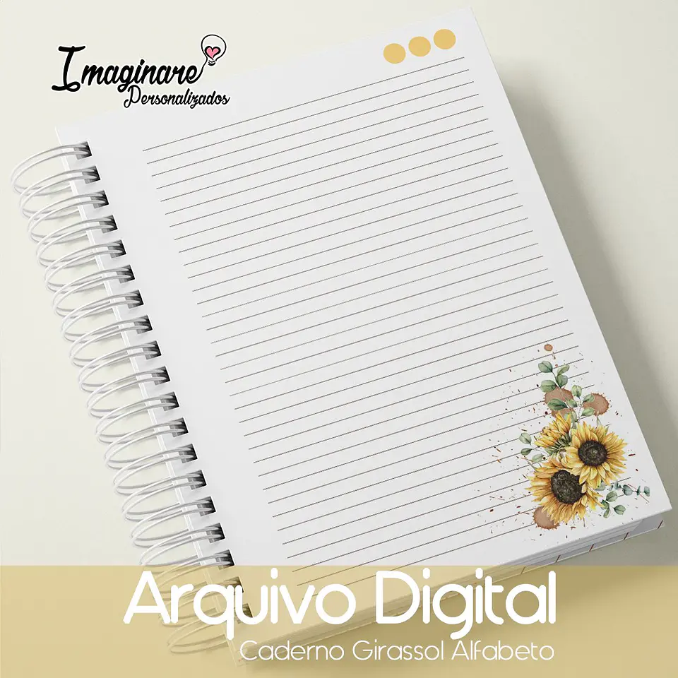 Arquivo Digital Caderno Girassol Alfabeto 2