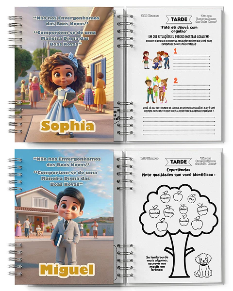 Kit Caderno Infantil Atividades Assembleias 2024|2025