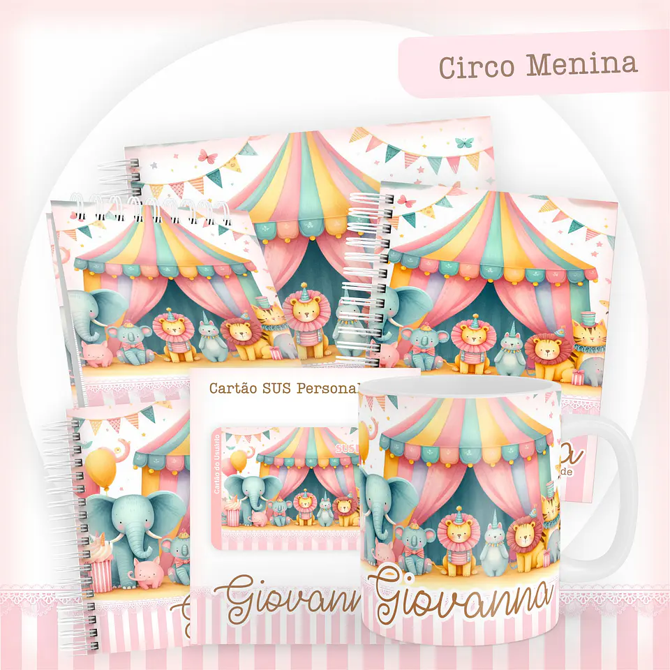 Arquivo Digital Pack Circo Menina 1
