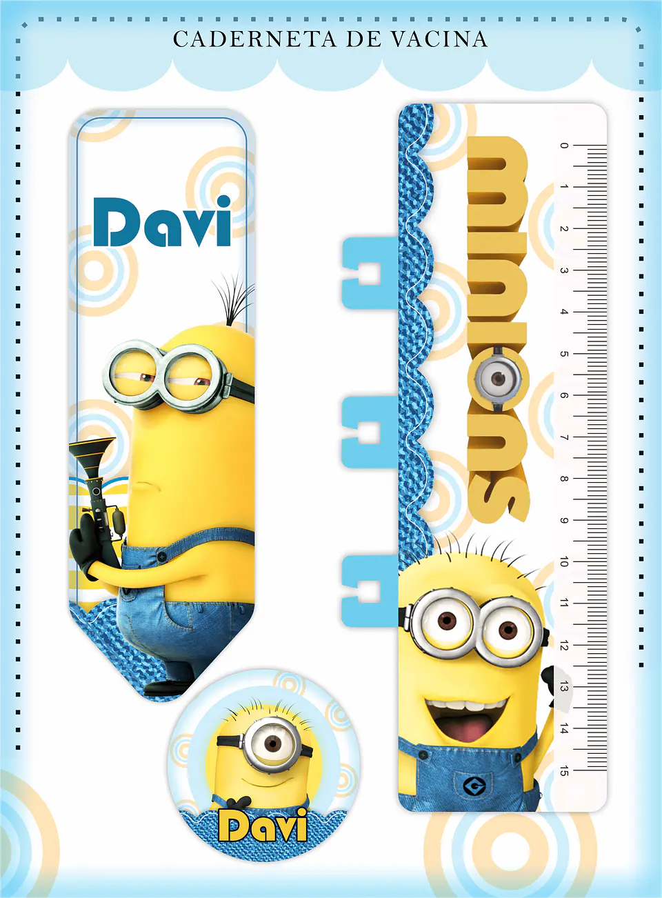 Arquivo Digital Caderneta e Cartão do Sus Minions 4