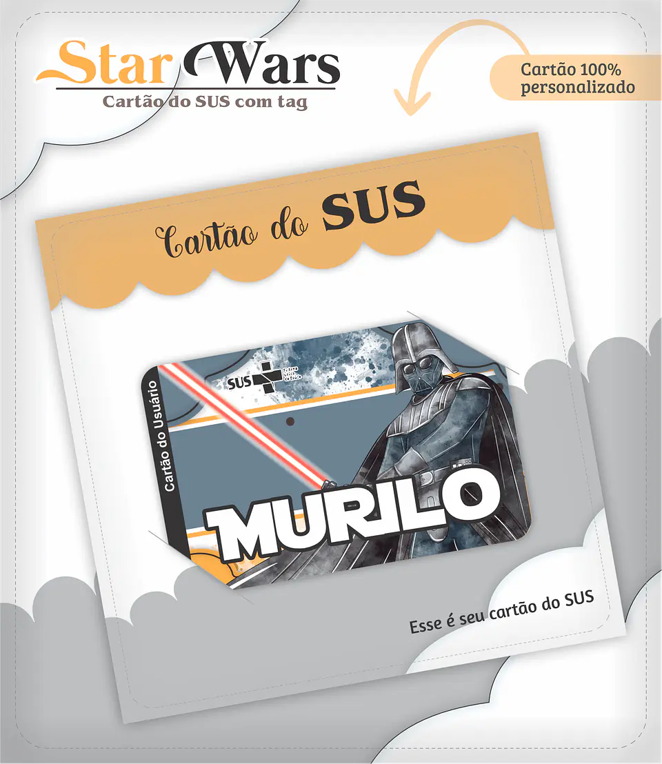 Arquivo Digital Caderneta e Cartão do Sus Star Wars 3